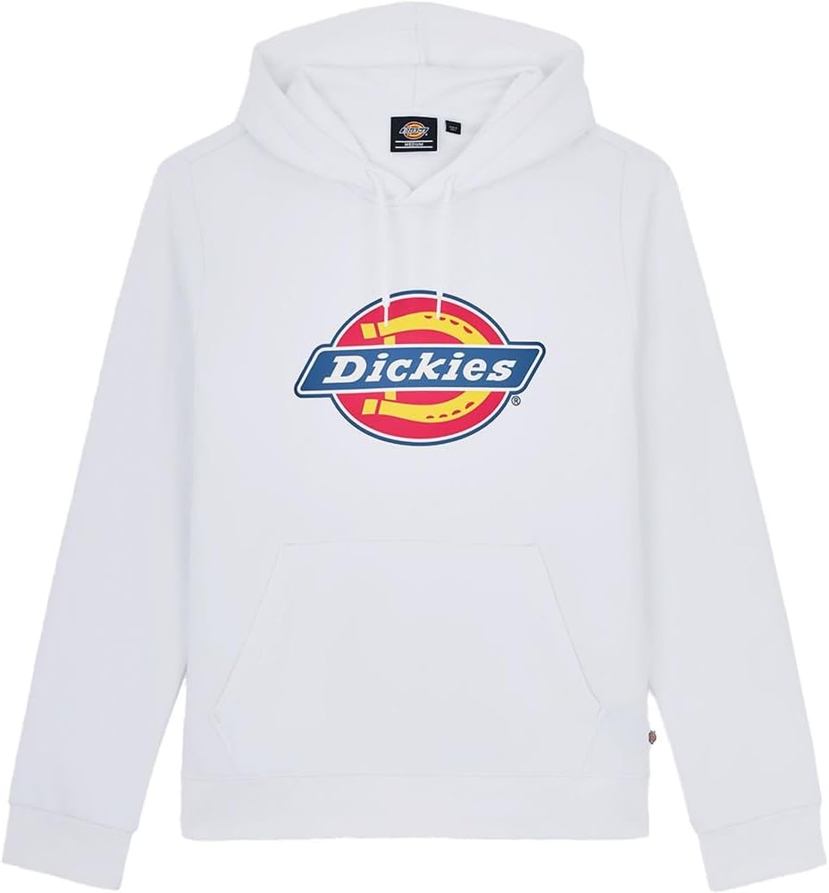 Dickies Herren Icon Logo Hoodie Hooded Sweatshirt S Weiss, S Weiss