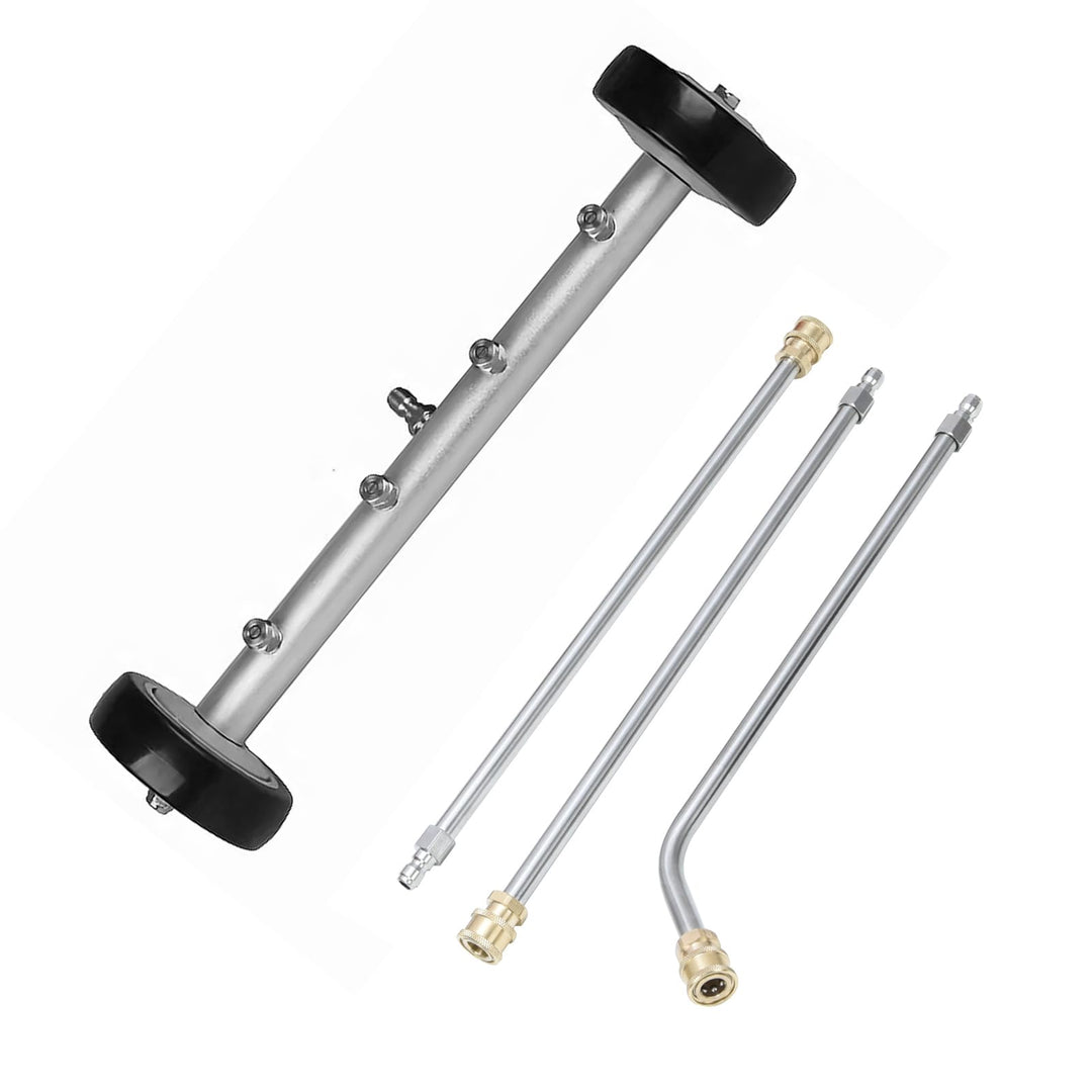 Hochdruckreiniger, Auto Unterbodenreiniger 41 cm mit 3 Verlängerungsrohren & 1/4 Zoll Schnellanschlu