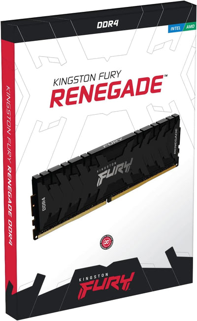 Kingston FURY Renegade 16GB (2x8GB) 4000MHz DDR4 CL19 Desktop Speicher Kit mit 2 KF440C19RBK2/16, Sc