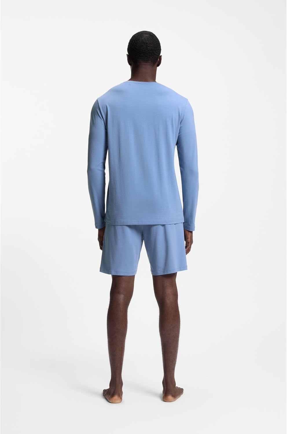 BOSS Herren Mix&Match LS-Shirt R Longsleeve aus Stretch-Baumwolle mit Logo-Stickerei S Light/Pastel