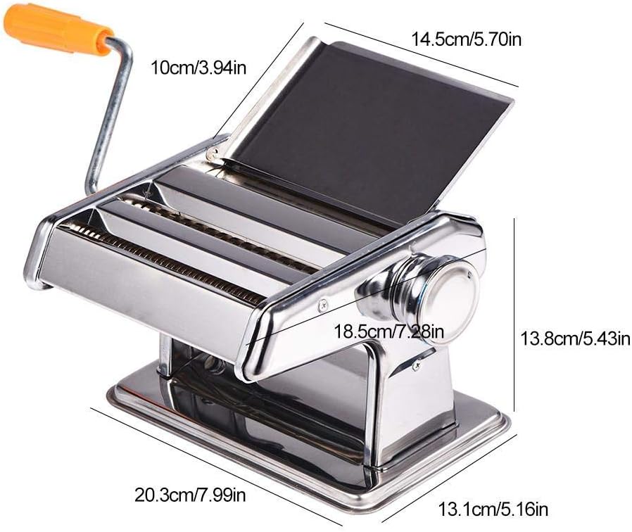 Nudelmaschine für die Herstellung von Pasta Maker Noodle Manuelle Spaghetti Hand Cutter aus Edelstah
