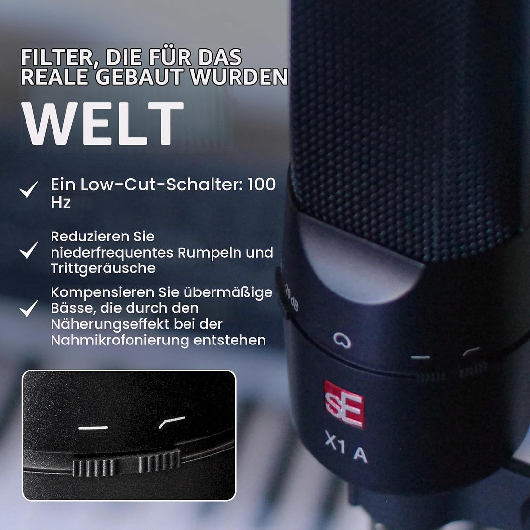 sE Electronics X1 A Schwarz, Schwarz