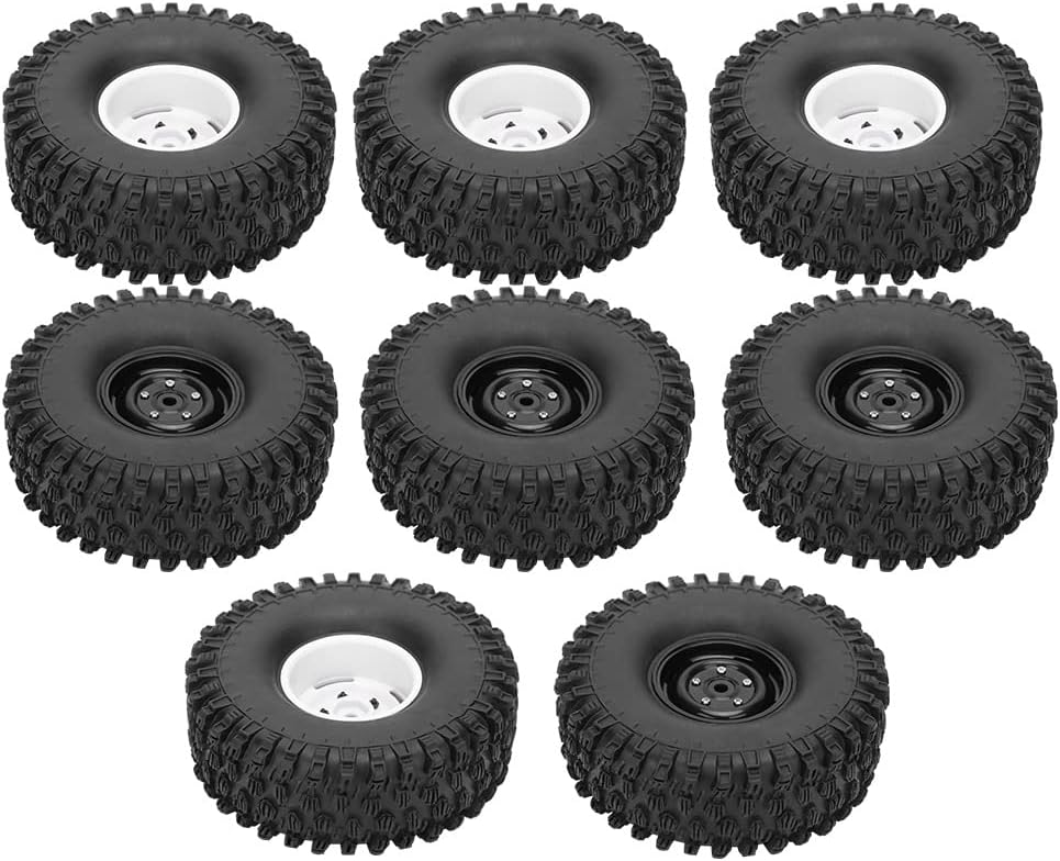 4 Stück 1.9-Zoll-Felgengummi-Reifenhaut,1/10 RC-Reifen, aufblasbare Reifen-Upgrade-Ersatzteile Remot