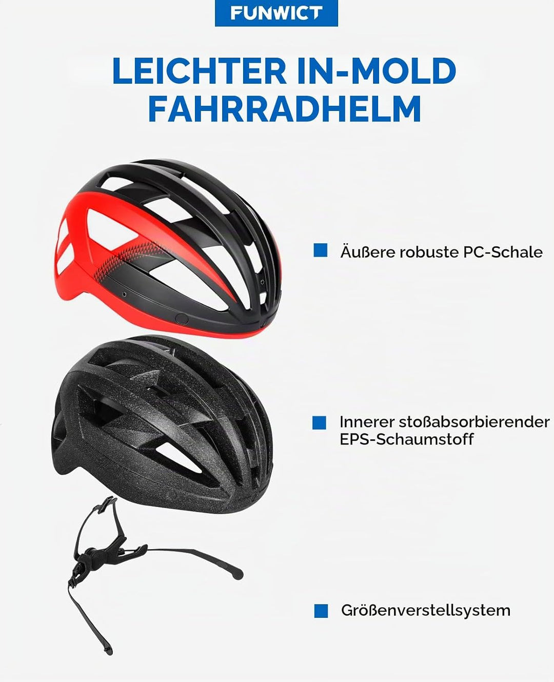 Fahrradhelm mit Visier für Herren Damen, Leichte Fahrradhelm mit Magnetischem Brille und USB-Aufladu
