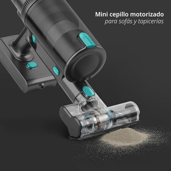 Ufesa U7 Digital Pro Wash, Kabelloser Stielsauger 500W, 29,6V, Integrierter Wischmopp 2-in-1-Reinigu