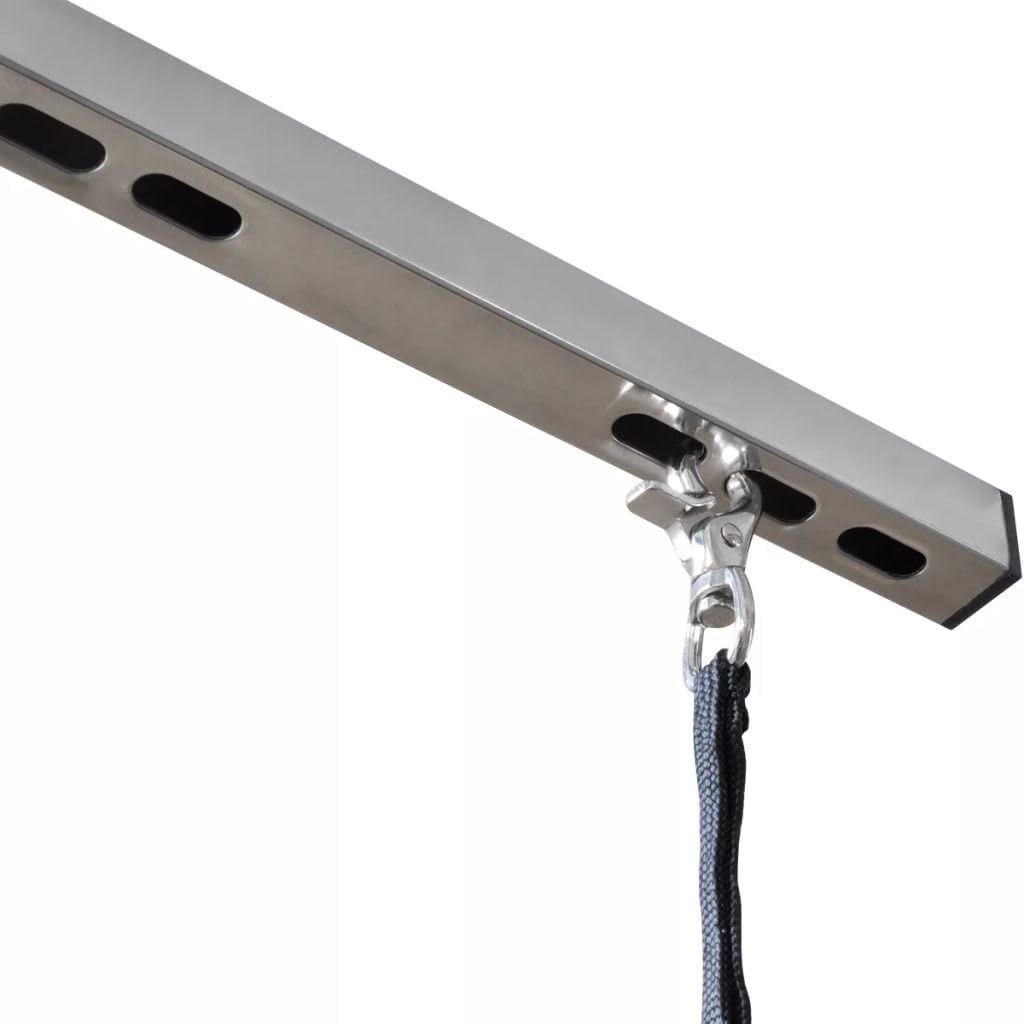 yorten Trimmtisch Schertisch Klappbar mit 1 Galgen Höhenverstellbar Schwarz 97 x 61 x 154,5 cm (L x