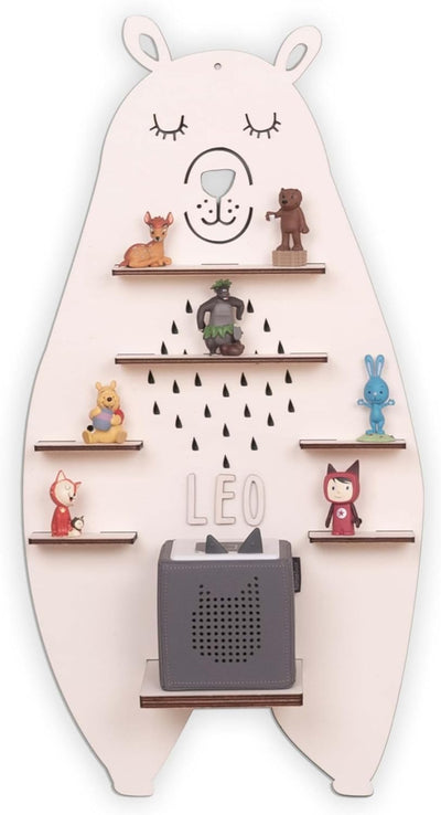 HeLLo mini Personalisiertes Regal für die Toniebox Junge - Wandregal mit Wunschnamen fürs Kinderzimm