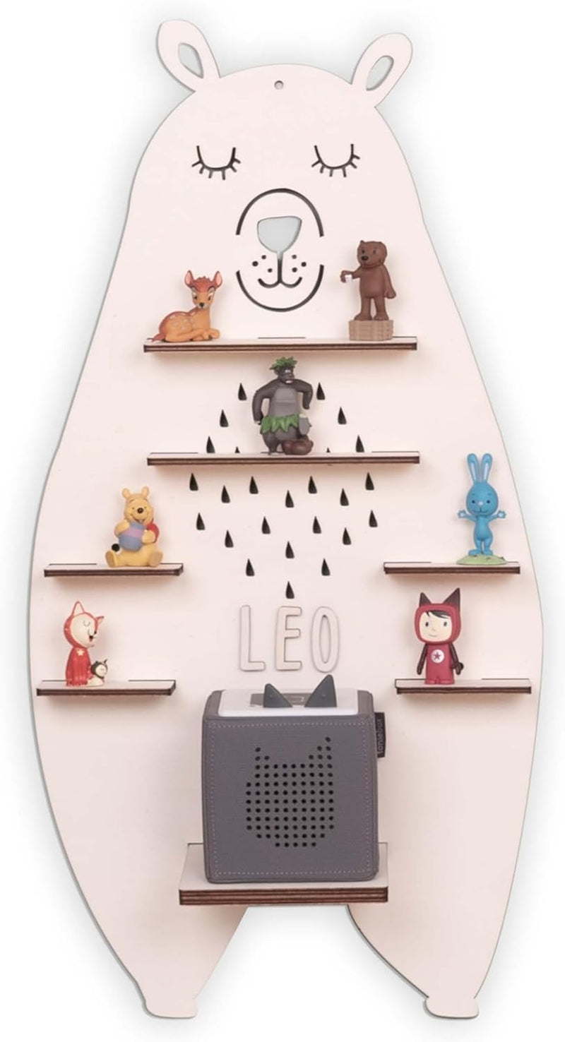 HeLLo mini Personalisiertes Regal für die Toniebox Junge - Wandregal mit Wunschnamen fürs Kinderzimm