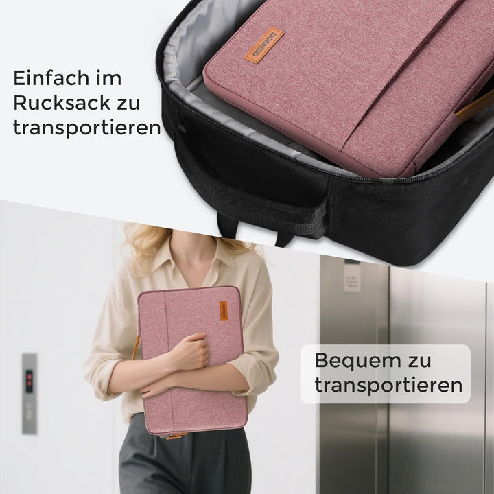 DOMISO 17 Zoll Wasserdicht Laptophülle Laptop Sleeve Case Notebook Hülle Tasche Schutzhülle für 17.3