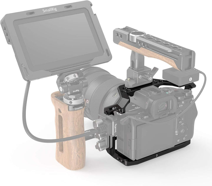 SMALLRIG A7SIII Cage Käfig für Sony A7S III Kamera mit Cold Shoe Schuh und Positionierungslöchern -
