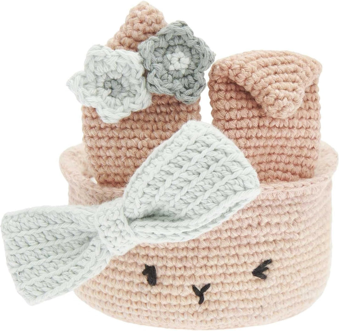 Ricorumi Häkel-Set "Oster-Körbchen beige", Beige