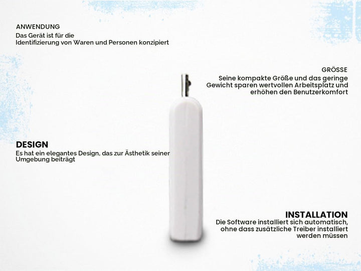 Mobiles RFID-Lesegerät für Smartphones, Micro-USB-Schnittstelle, Benutzerfreundliches Lesegerät für