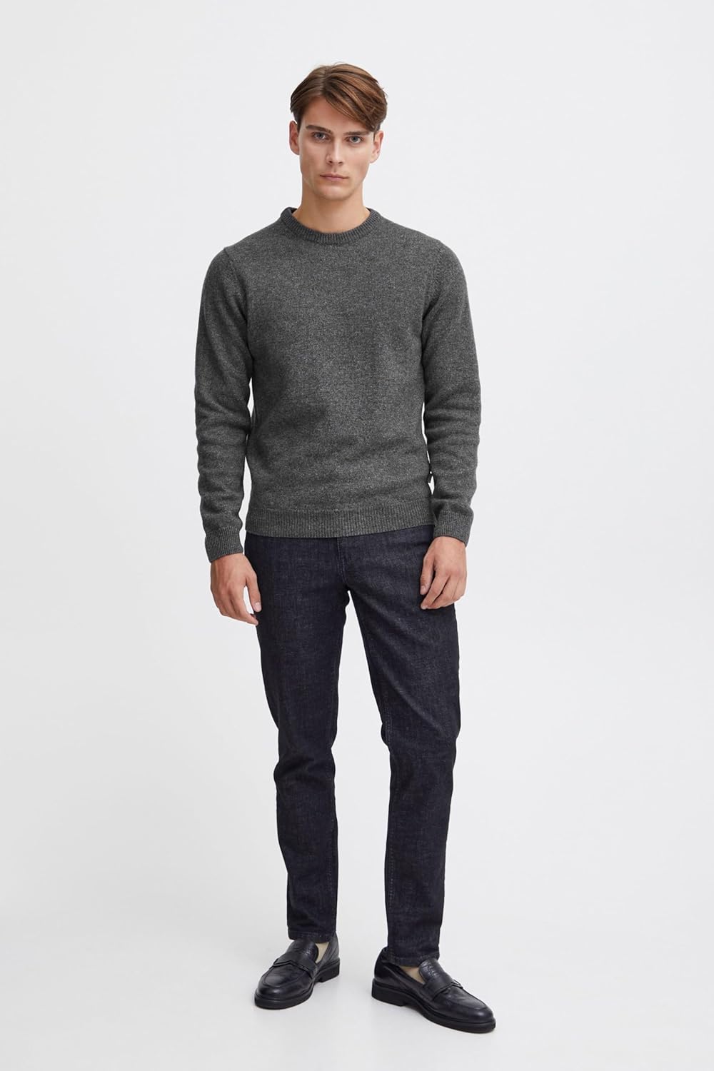 CASUAL FRIDAY Herren Karl Crew Neck Bounty Knit Pullover XL Pewter Mix (50817), XL Pewter Mix (50817