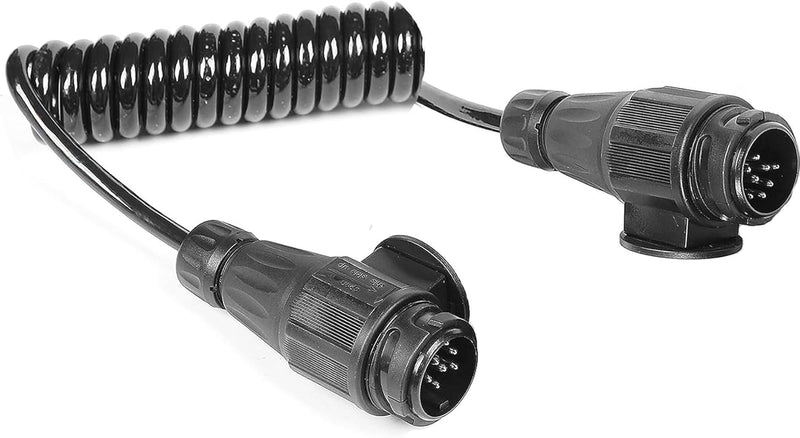 AGRISHOP Anhänger Verlängerungskabel Adapter13-Polig auf 13 Polig,1.8M Spiralkabel Anhänger 8 polig