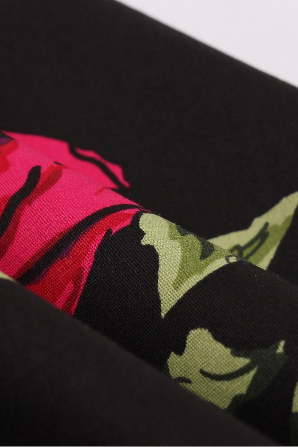 AXOE Damen A-Linie Kleid 60er Jahre Rockabilly 3/4 Ärmel F01b M, F01b M