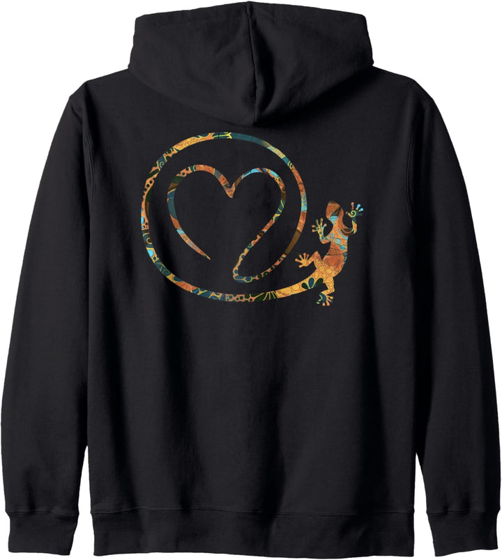 Symbol - Loving Heart Gecko 2 - Fan Fun Kapuzenjacke