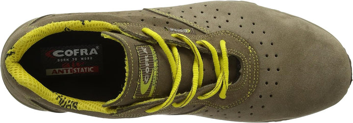 Cofra 78670-008.W47 DORIO S1 P SRC Sicherheitsschuhe, Beige/Gelb, Grösse 47 47 EU, 47 EU