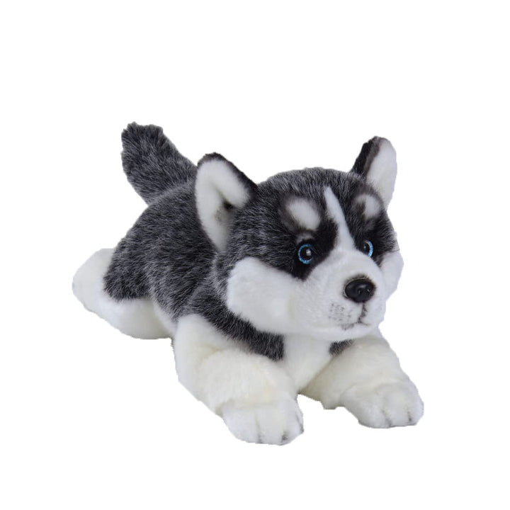 CU-MATE Sibirischer Husky-Stoffhund, Tiersimulation, realistisch und lebensecht, weich, handgefertig