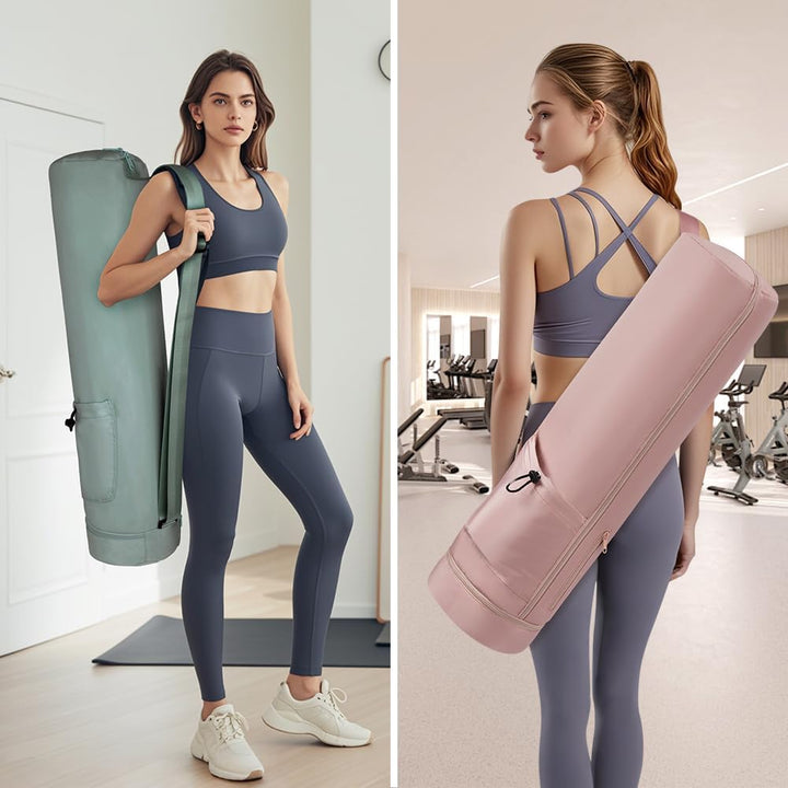 Aucuu Yogatasche, Yogamatte Tasche, Sporttasche Damen mit Nassfach &amp; Flaschentasche, Verstellbarer S