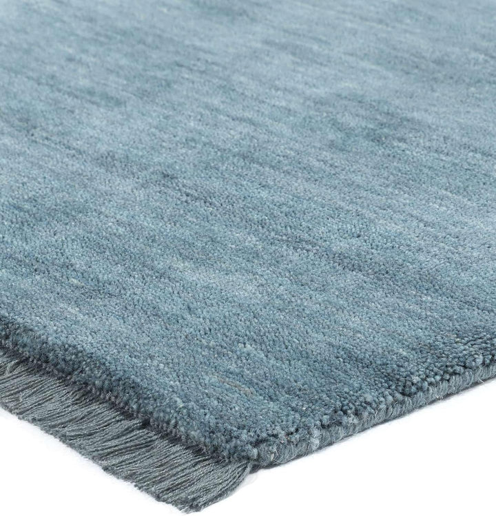 RugVista Handloom Fringes Fussmatte - Dunkeltürkis 60x90 60 x 90 cm (Rechteckig) Dunkel Teal, 60 x 9