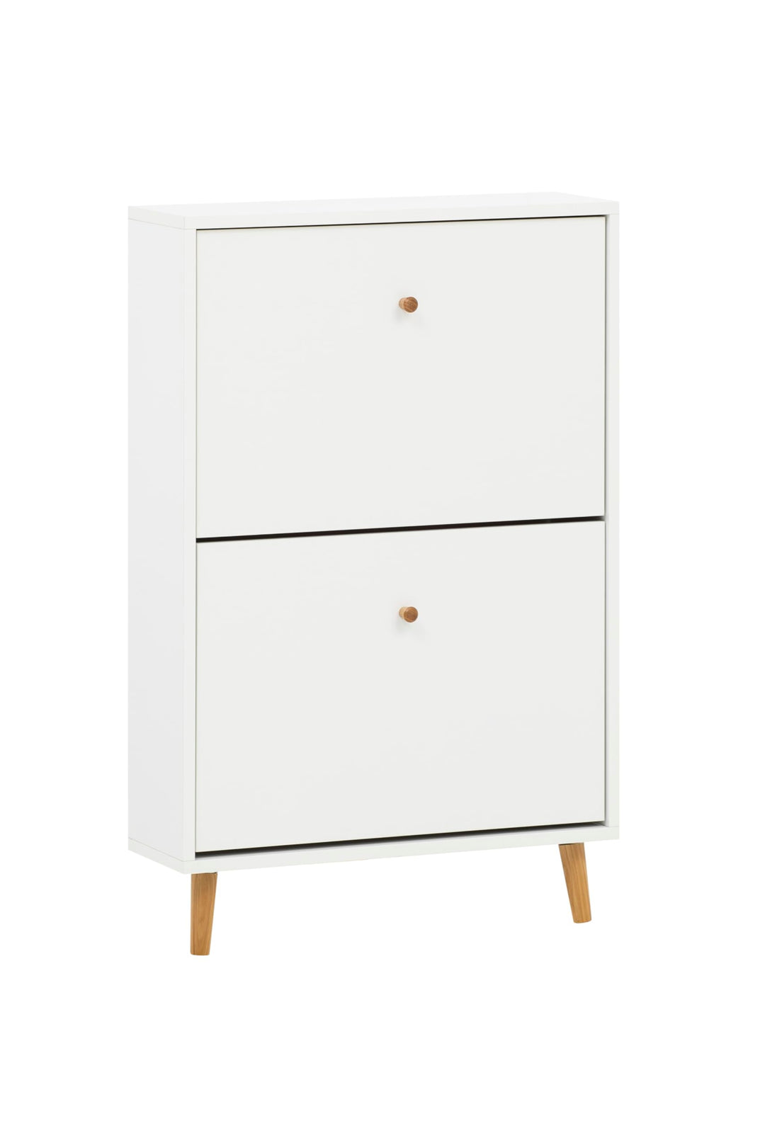Schildmeyer Bjarne Schuhschrank 158671, weiss matt, 59,8 x 19,5 x 92,2 cm, platzsparend durch gering