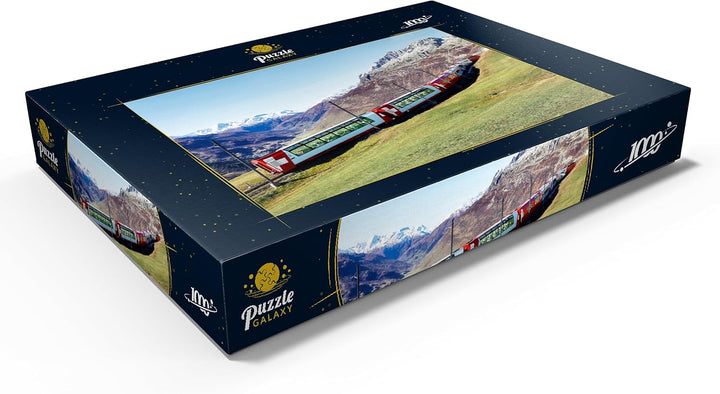 Panorama Zug in Andermatt, Uri, Schweiz - Premium 1000 Teile Puzzle - MyPuzzle Sonderkollektion von