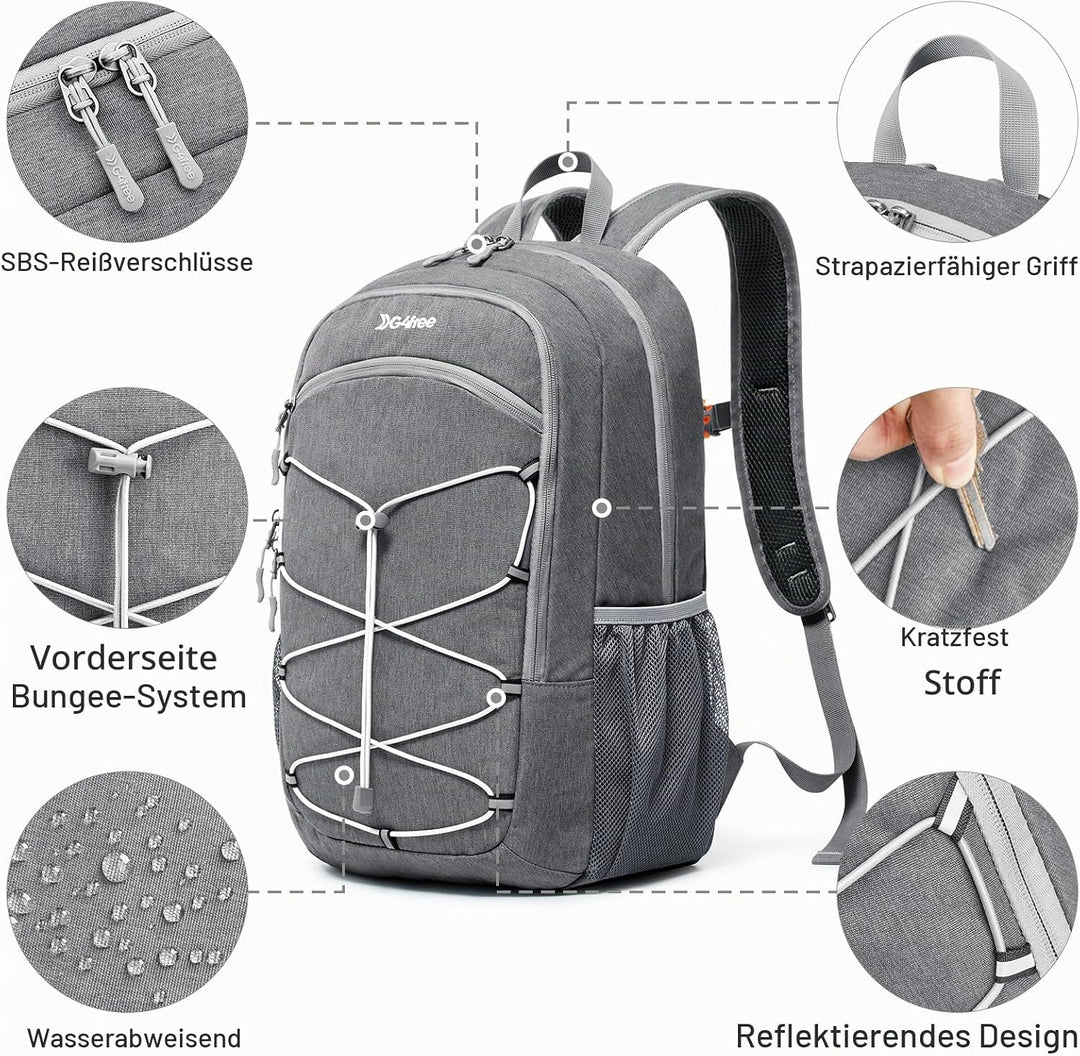 G4Free Kleiner Rucksack 12L/20L Unisex Tagesrucksack Leichter Reiserucksack Wanderrucksack Trekkingr