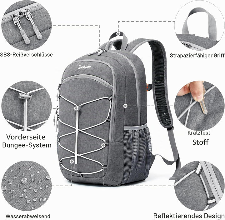 G4Free Kleiner Rucksack 12L/20L Unisex Tagesrucksack Leichter Reiserucksack Wanderrucksack Trekkingr