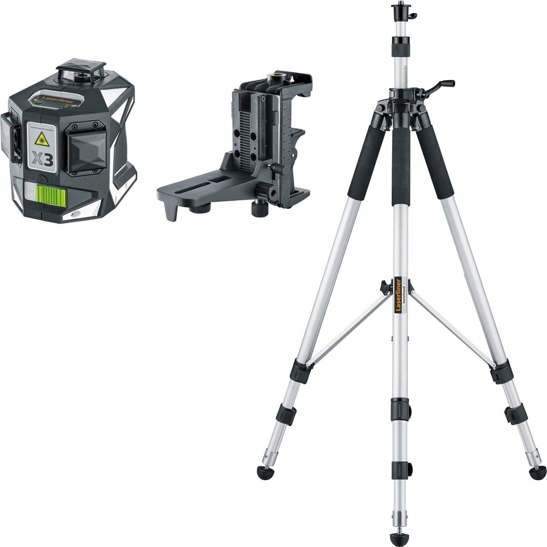 Umarex Laserliner X3-Laser Pro Professionelle Kreuzlinienlaser (dreidimensionaler Laser, horizontal