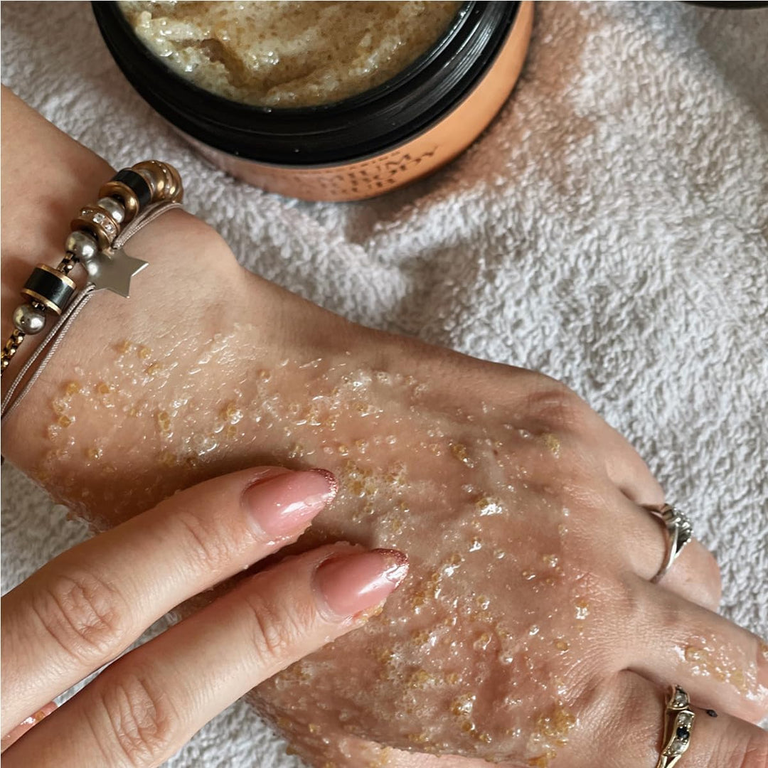Active Luxe Premium Sugar Scrub – Zuckerpeeling Körper mit Schokolade & Orange Duft für weiche Haut