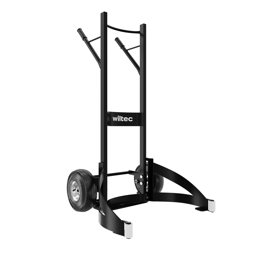 Wiltec Reifenkarre bis 200 kg mit Kippsystem, Transportkarre mit PU Rädern, Reifenwagen mit verstell