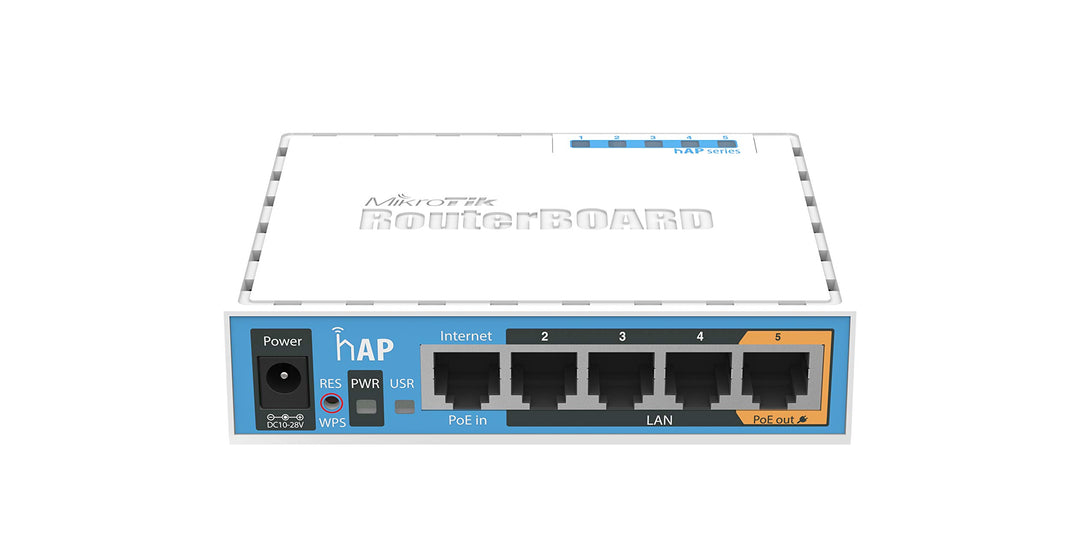 MikroTik RB951Ui-2nD - hAP mit 650 MHz CPU, 64 MB RAM, 5x LAN