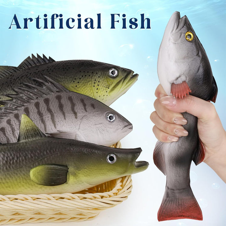 4 Stück Künstliche Fisch Deko Gefälschte Kunststoff Fische Simulataed Realistische Lebensmittel Unte