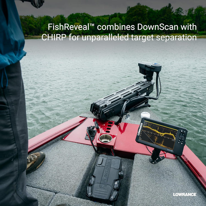 Lowrance Eagle Eye Fischfinder mit Live-Sonar, Zwitschersonar und DownScan mit Fischenthüllung, 22,9