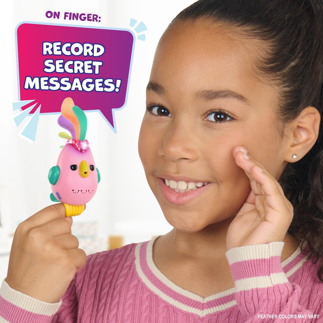 Fingerlings Sweet Tweets Interactive Bird: Lionel, Record & Play Secret Messages, 40+ Sounds & Reakt