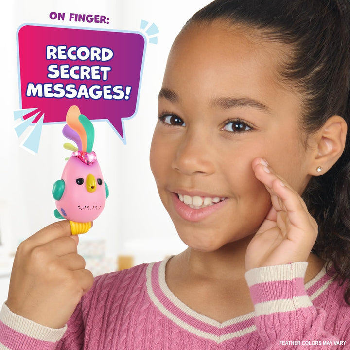 Fingerlings Sweet Tweets Interactive Bird: Lionel, Record & Play Secret Messages, 40+ Sounds & Reakt