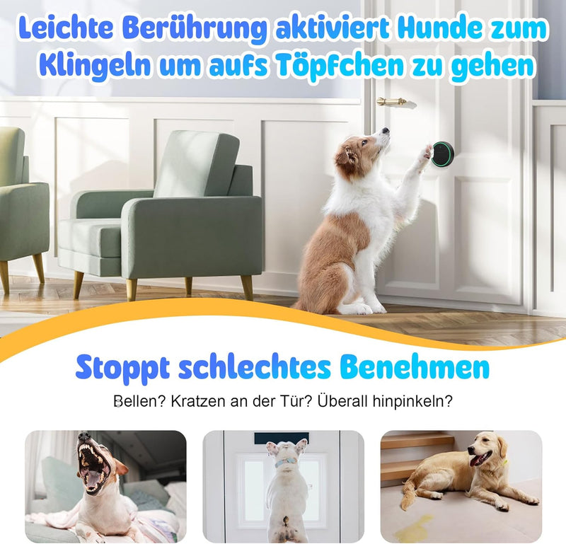 DAYTEE Daytech Katzenklingel/Hundetürklingel Auf Handy, WiFi Tuya Smart Katzenklingel, Berühren Auss