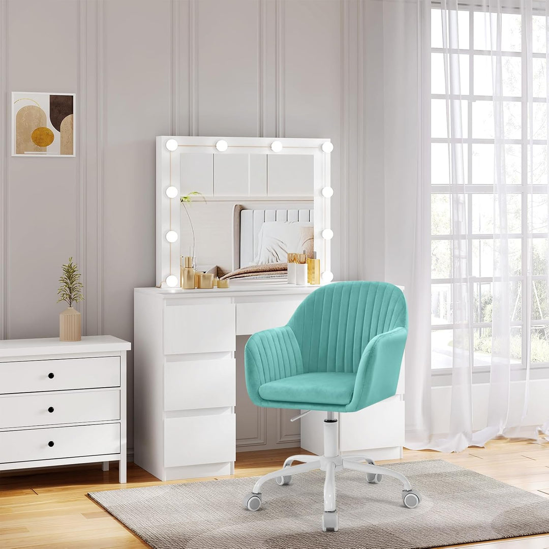 WOLTU Schreibtischstuhl, Bürostuhl ergonomisch, Homeoffice Stuhl höhenverstellbar, Schminkstuhl mit