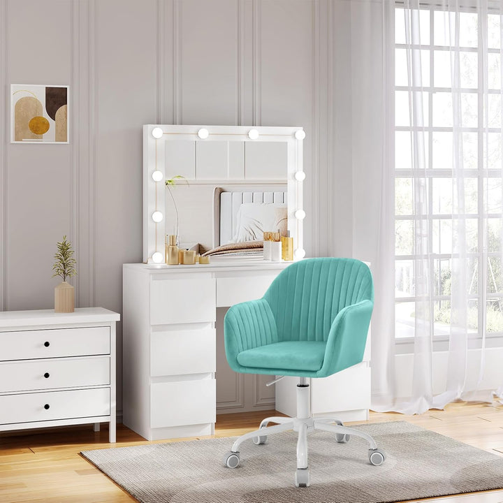 WOLTU Schreibtischstuhl, Bürostuhl ergonomisch, Homeoffice Stuhl höhenverstellbar, Schminkstuhl mit