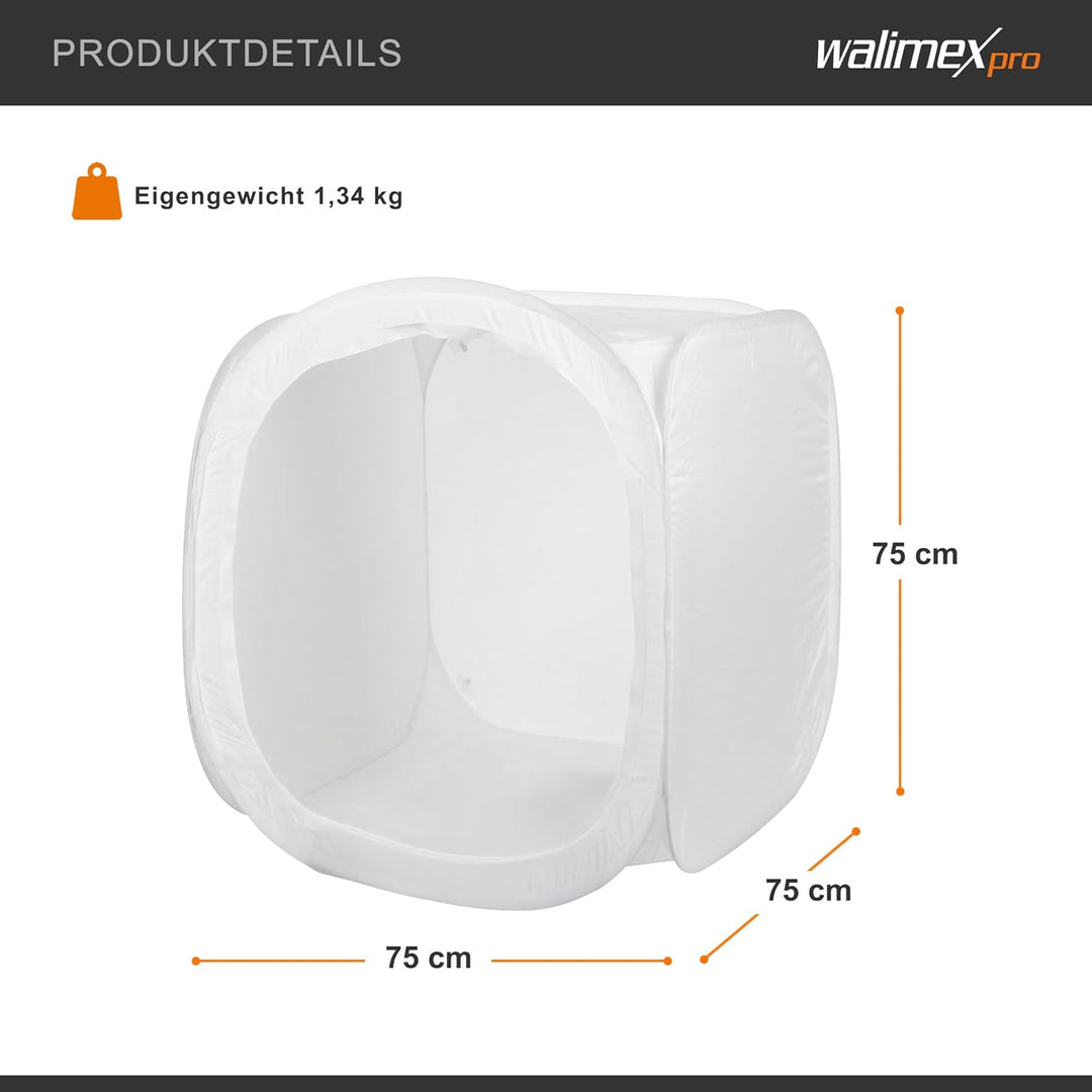 Walimex Pro Pop-Up Lichtwürfel (75x75x75