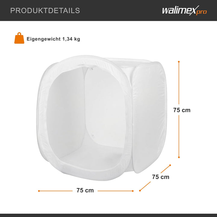 Walimex Pro Pop-Up Lichtwürfel (75x75x75