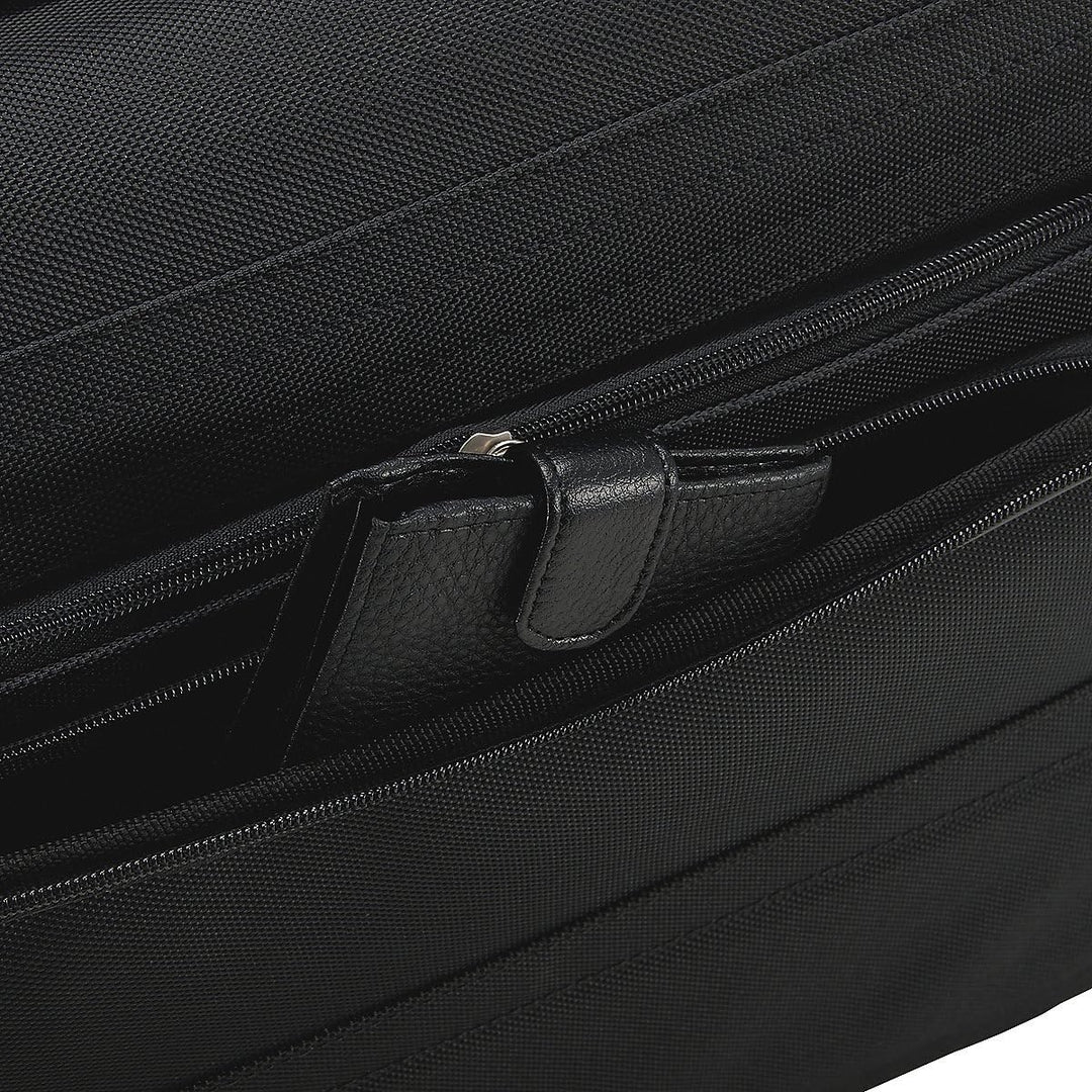 Business Pilotenkoffer auf Rollen 46 cm schwarz