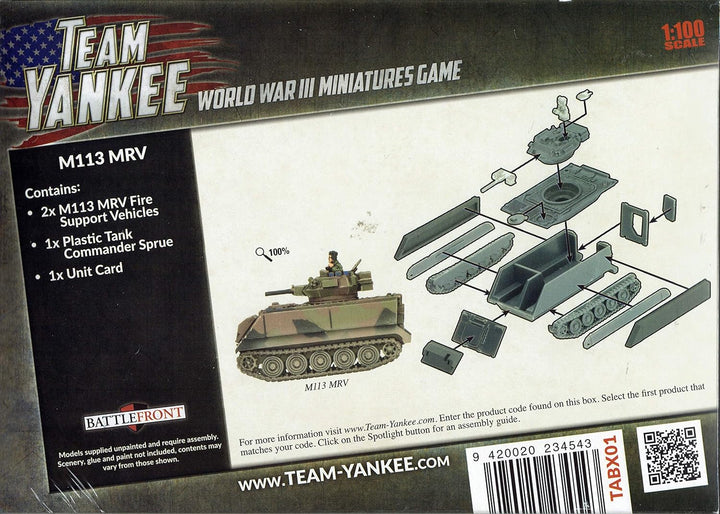 Flames of War Team Yankee Australian M113 MRV Fire Support Vehicles (TABX01)