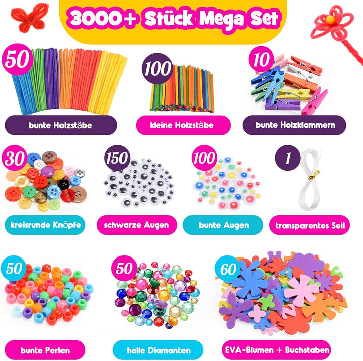 Bastelset Kinder ab 3-12 Jahre Spielzeug ab 3-12 Jahre Mädchen Geschenke 3-12 Jahre Bastelset Kinder