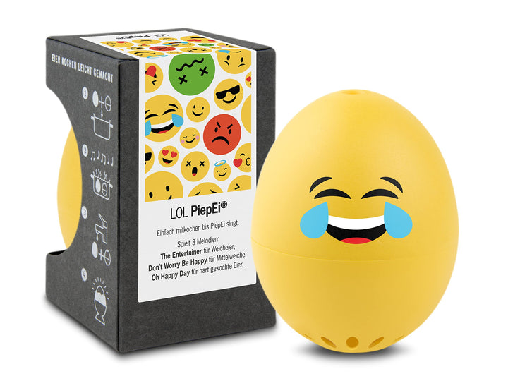 LOL PiepEi - Singende Eieruhr zum Mitkochen - Eierkocher für 3 Härtegrade - Gute Laune Geschenk - Lu
