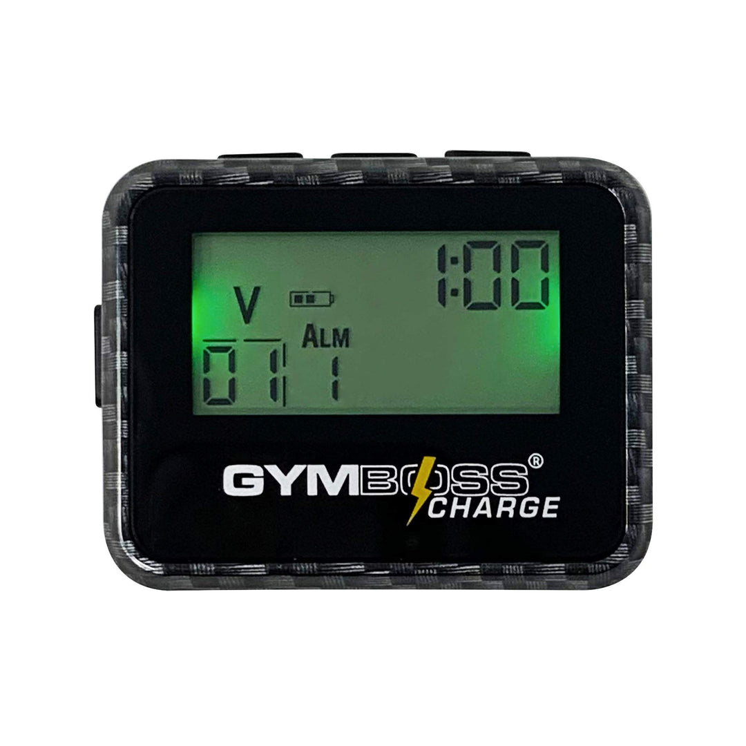 Gymboss Charge Intervall-Timer und Stoppuhr (Carbon/Schwarz) Carbon Schwarz, Carbon Schwarz