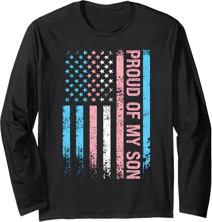 Stolz auf meinen Sohn Trans LGBT LGBTQ Langarmshirt
