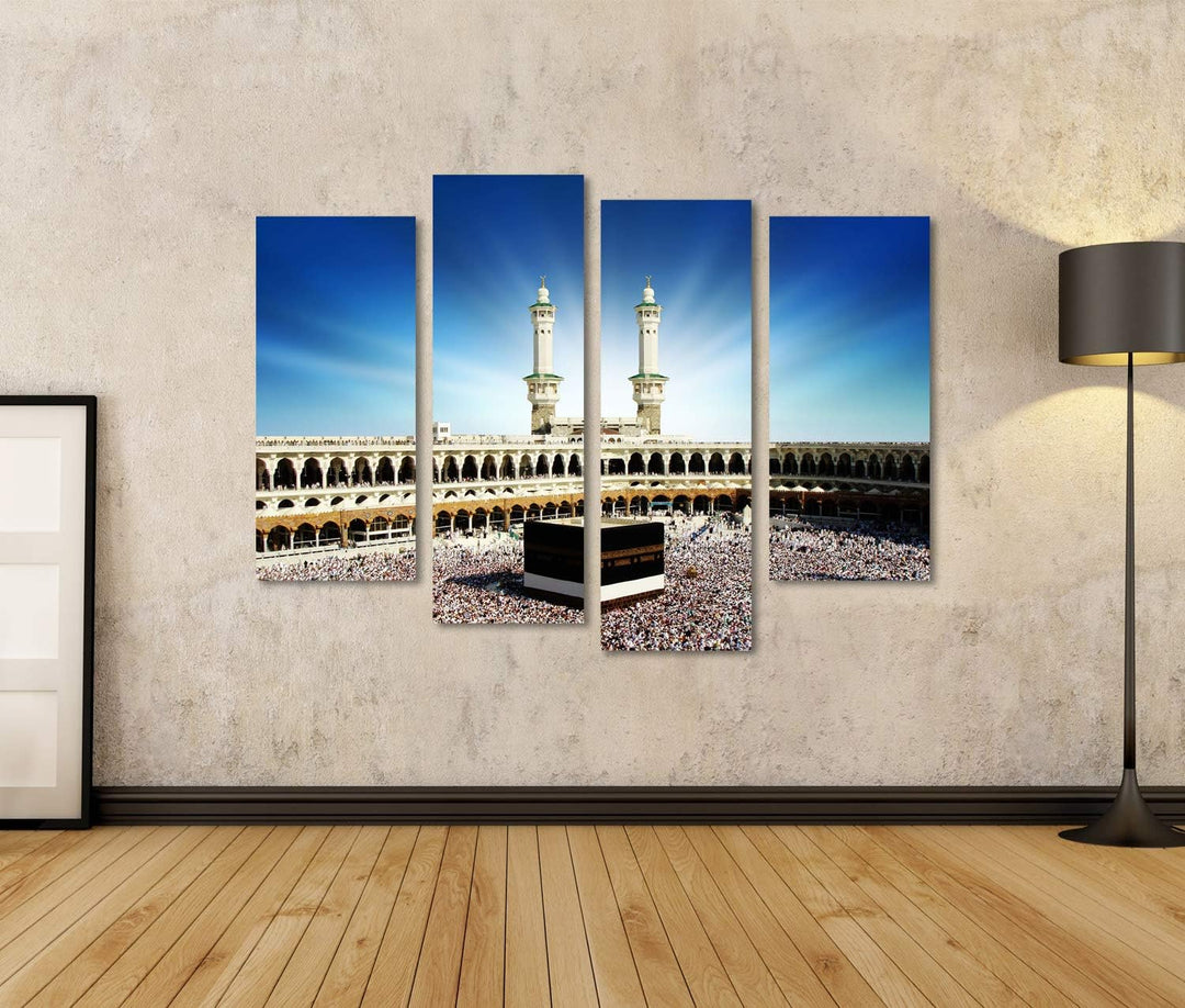 islandburner Bild auf Leinwand Kaaba Mekka Saudi Arabien Bilder Wandbilder Poster Leinwand 130x80cm
