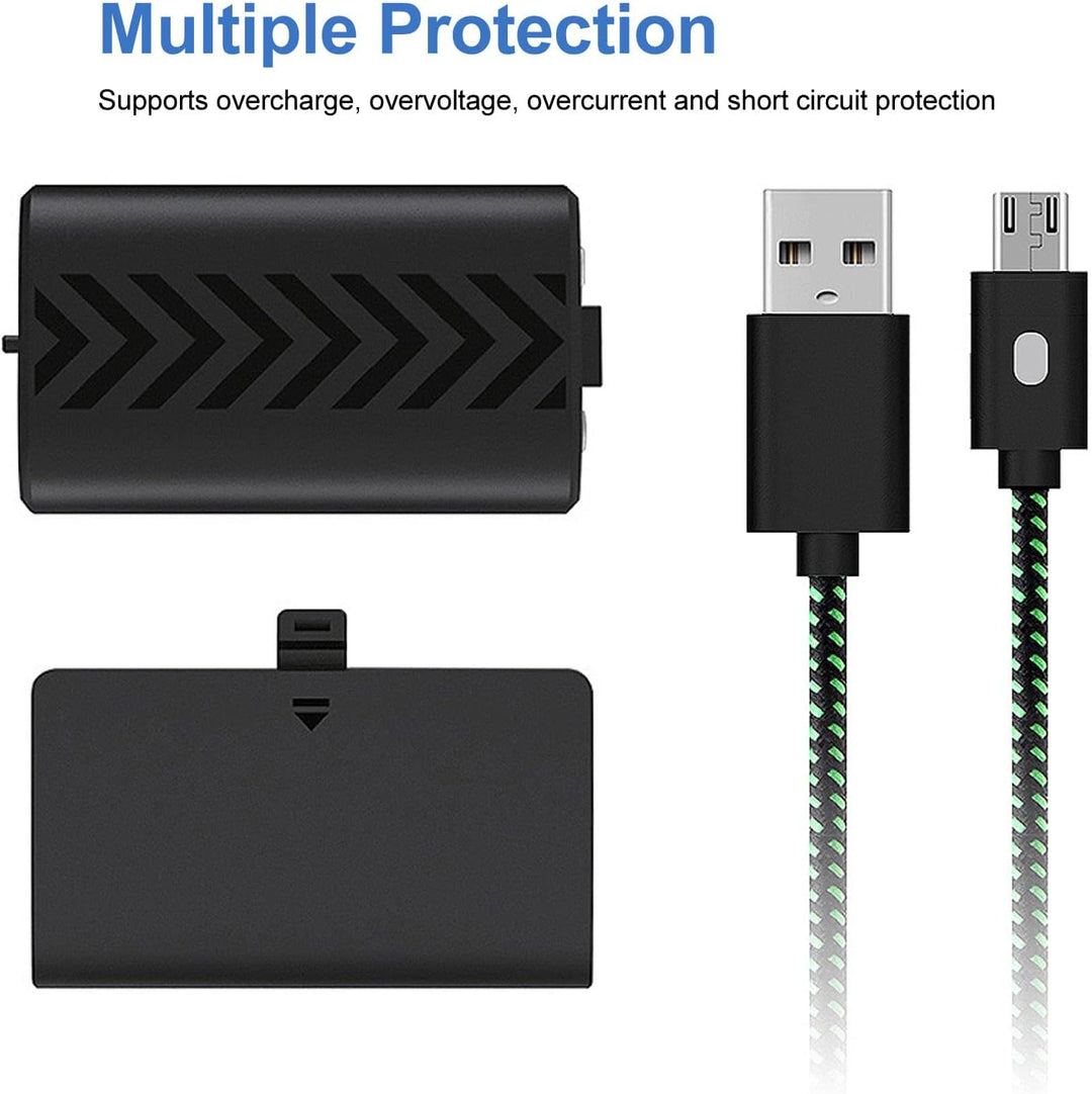 Controller Akkupack, 1200mAh Akkupack, ONE Controller Akkupack mit Ladeanzeige USB-Kabel für ONE S X