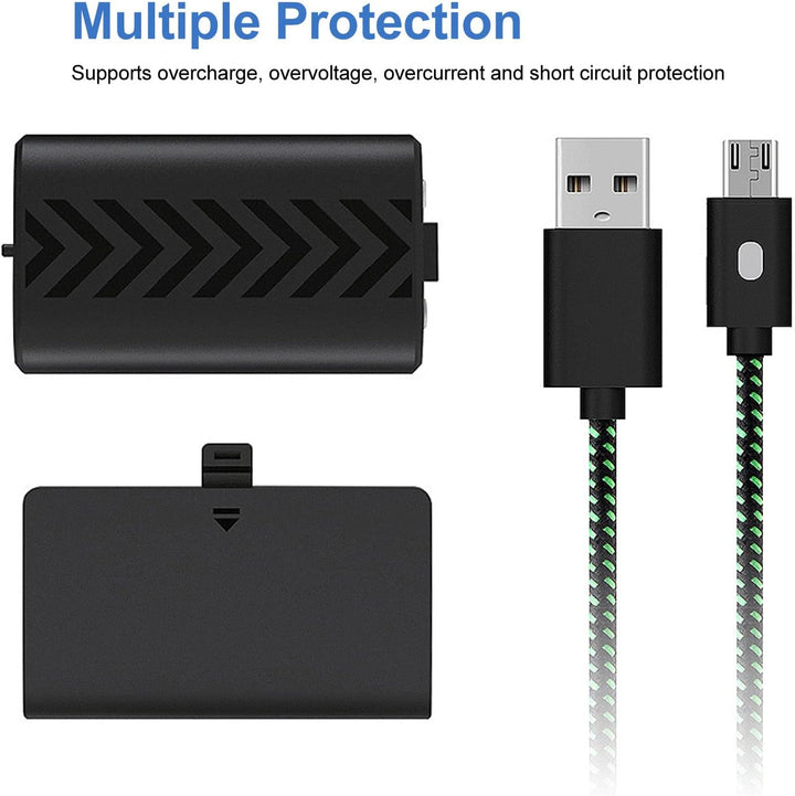 Controller Akkupack, 1200mAh Akkupack, ONE Controller Akkupack mit Ladeanzeige USB-Kabel für ONE S X